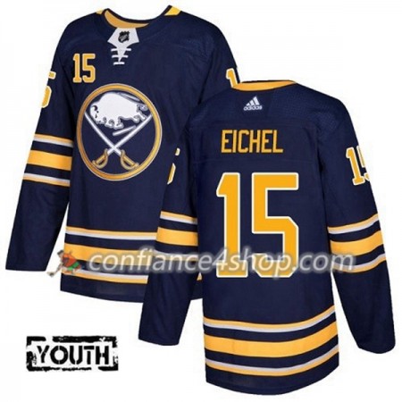 Adidas Maillot de Hockey Buffalo Sabres Jack Eichel 15 2017-2018 Bleu Marine Authentic - Enfant